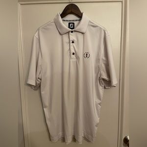 FootJoy - White Golf Shirt - Sea Pines Resort Logo - Size L